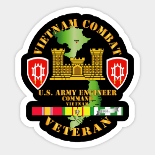 Vietnam Combat Engineer - Engineer Command Vietnam w SVC Sticker